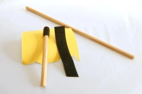 Dowel wood and Velcro Dowel wood and Velcro