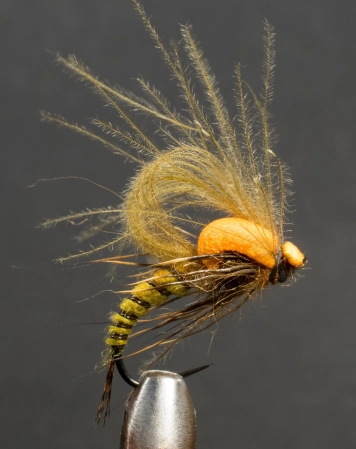 The finished CDC Loop Wing Foam Emerger The finished CDC Loop Wing Foam Emerger